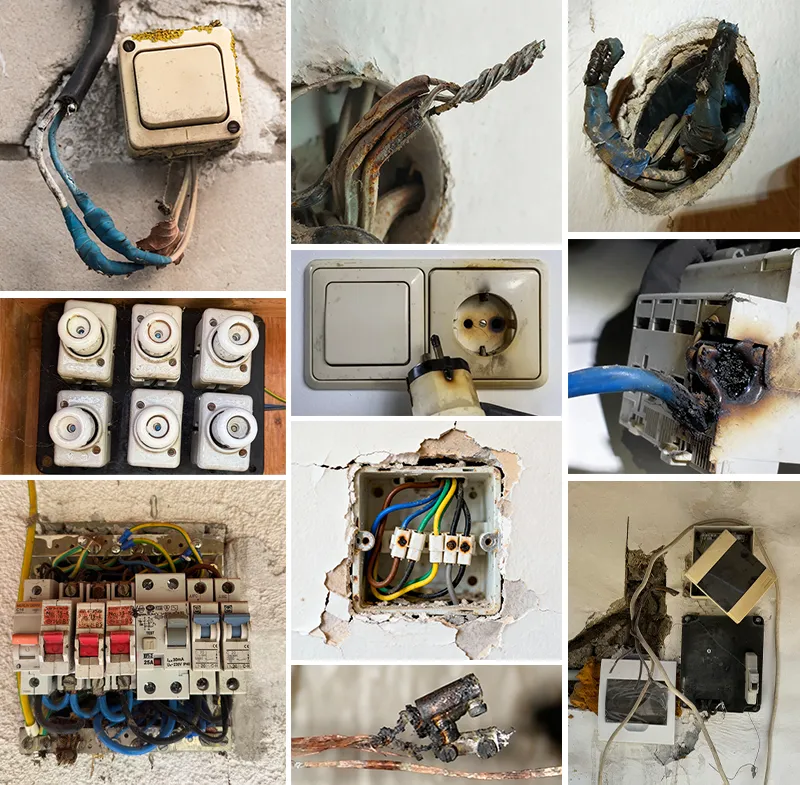 elavult elektromos hálózat